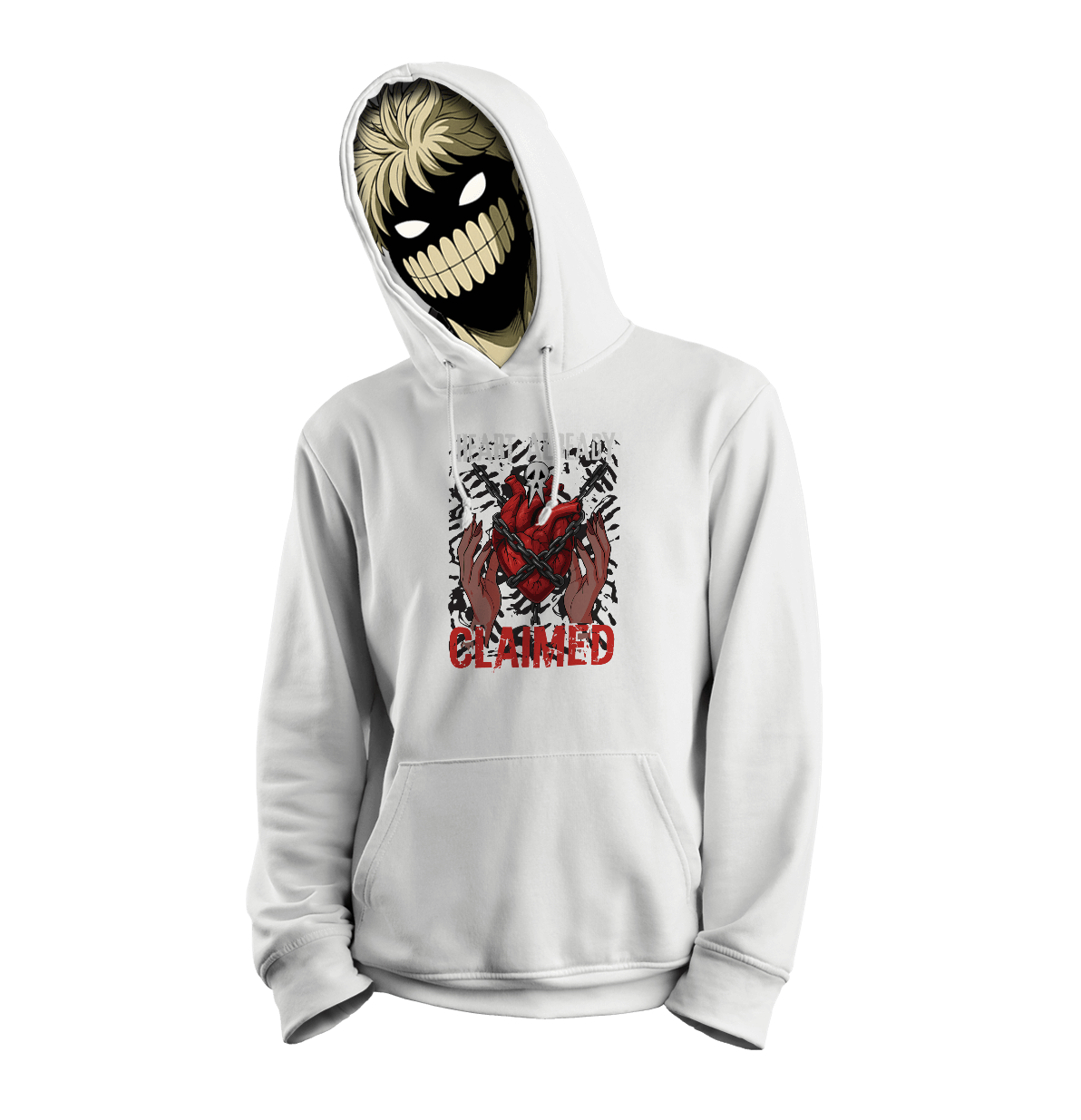 Heart Claimed Unisex College Hoodie - Image 2